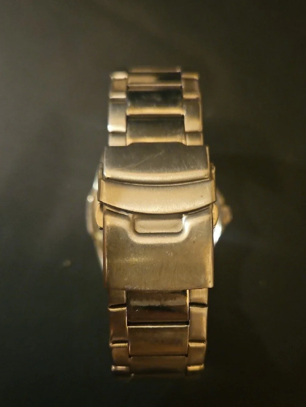 Armitron Silver-Tone Watch with Black Dial